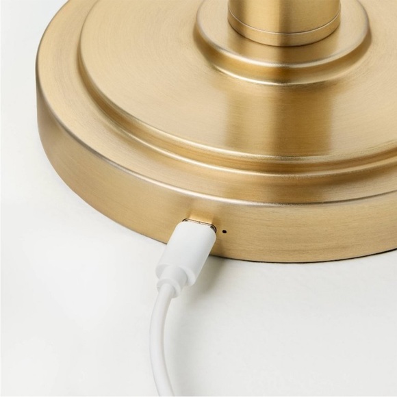 Glass Shade Table Lamp Green - Hearth & Hand™ with Magnolia - Picture 5 of 10